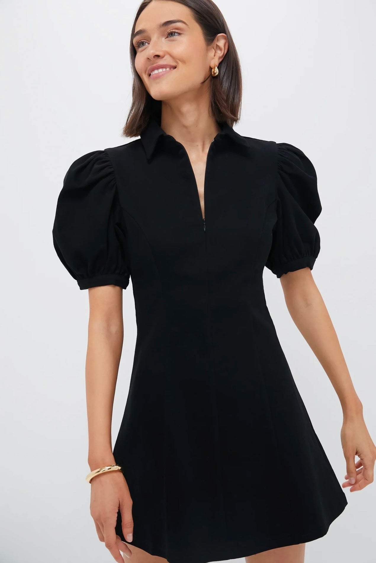 hyacinth house black knit giavanna maxi dress HOUSE, Front Zip Denim Dress-Size Small june influencer