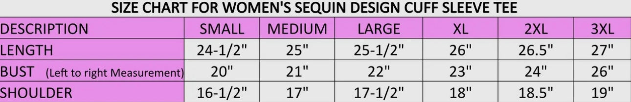 Lavender Sequin Laissez Bon Temps Rouler Mardi Gras Tee