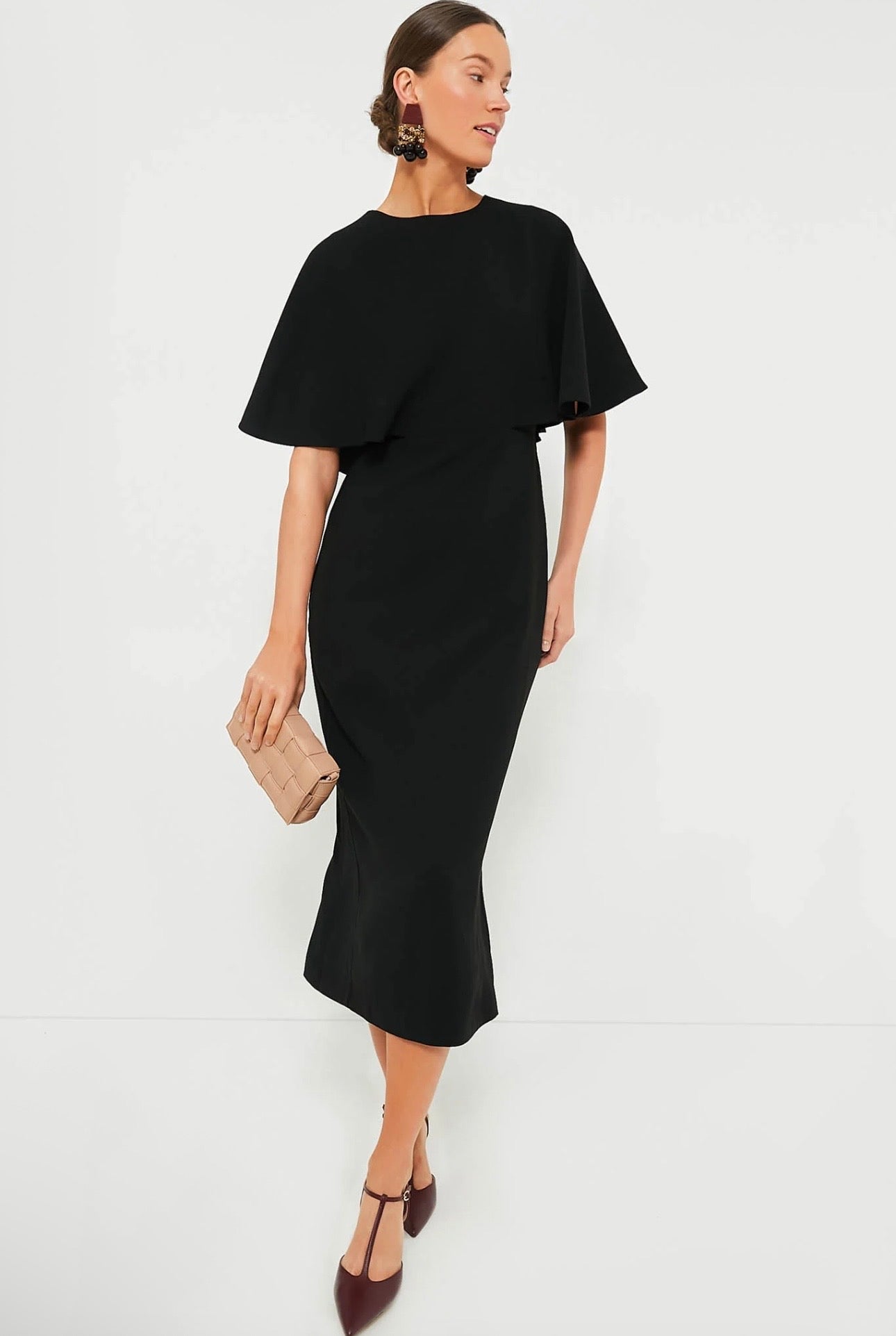 TUCKERNUCK Black Cape Leah Dress-Size 8