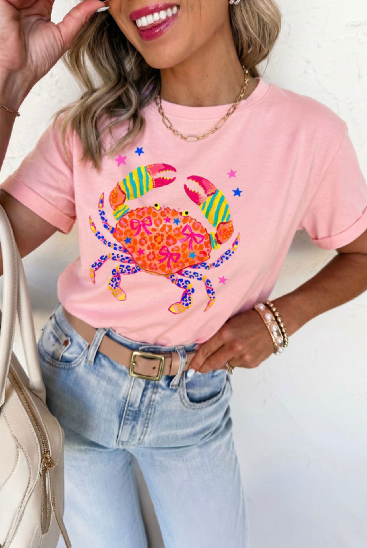 Pink Cutie Crab Tee