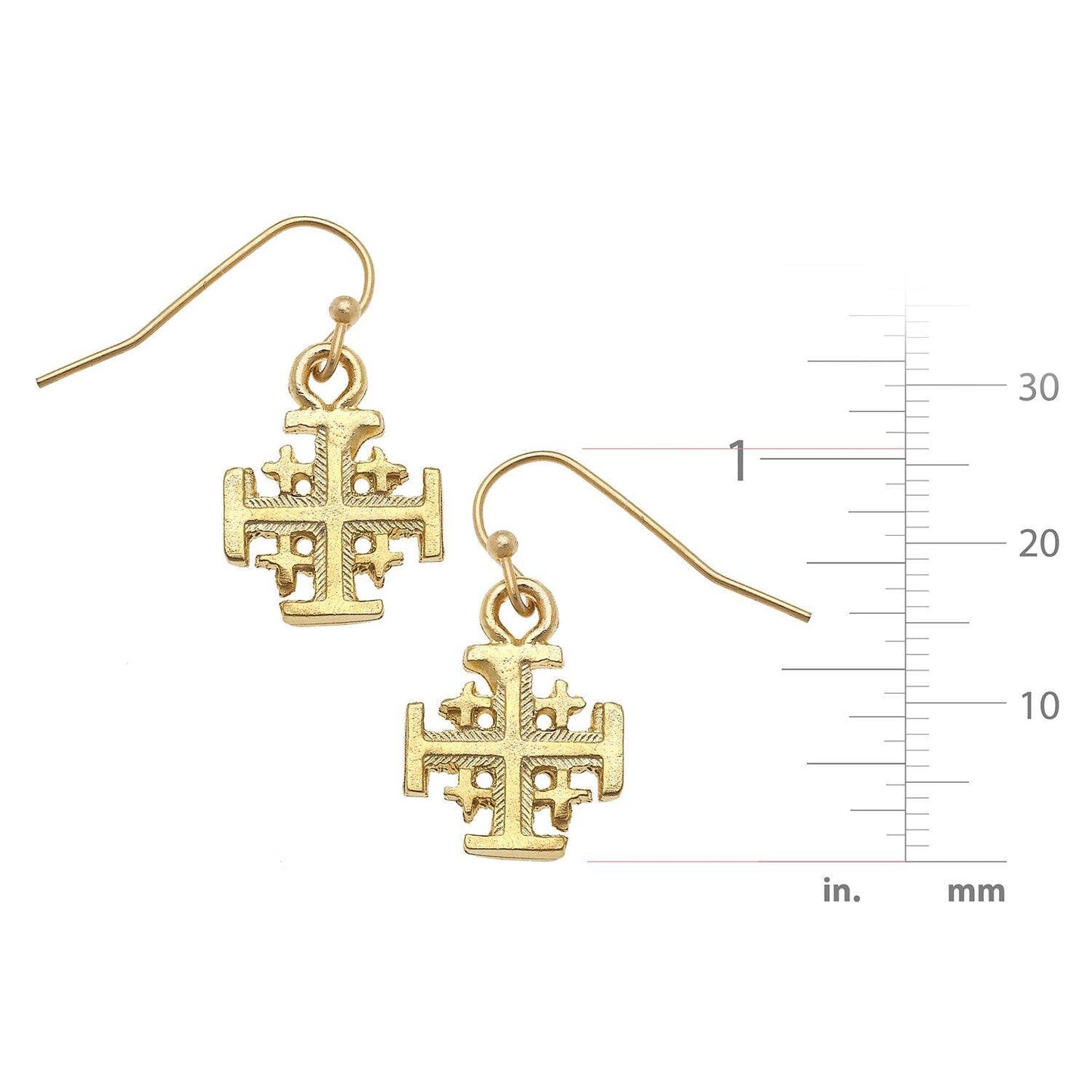 Susan Shaw Gold Multi Cross Wire Earrings