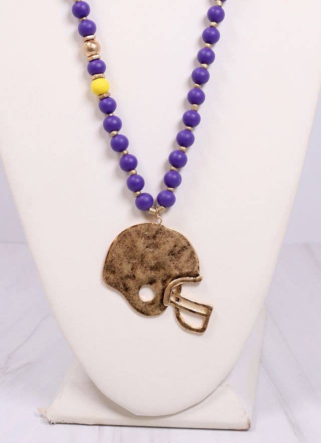 MacNeille Helmet LSU Necklace