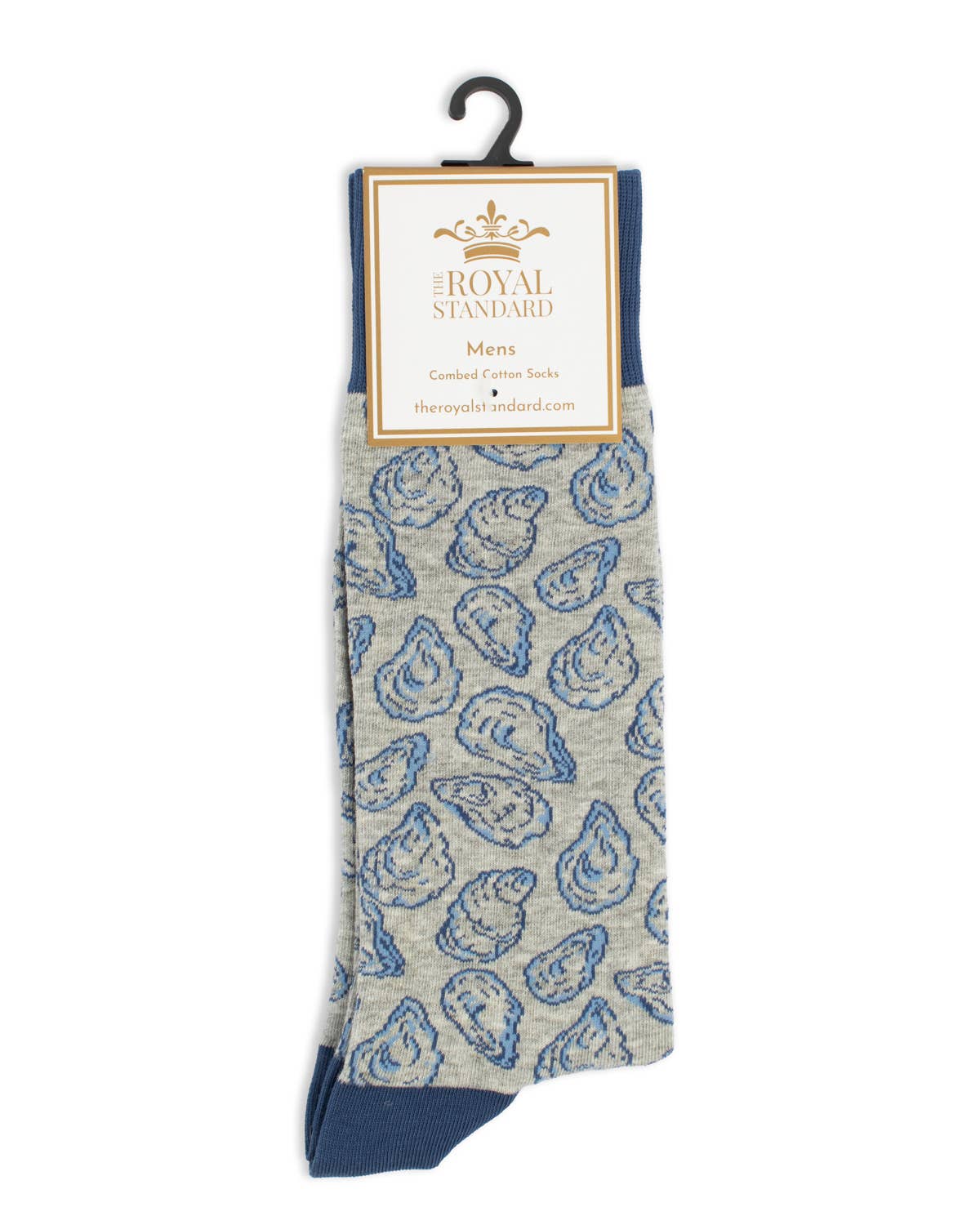 Men's Half Shell Socks Gray/Blue One Size