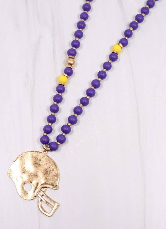 MacNeille Helmet LSU Necklace