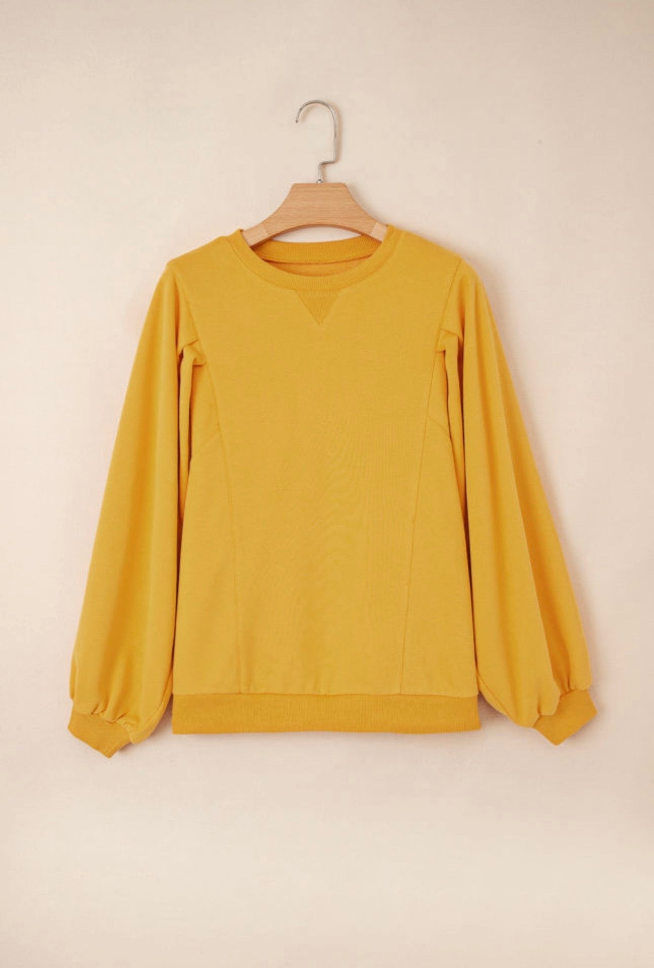 Citrus Balloon Sleeve Sweatshirt