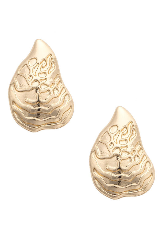 Oyster Shell Stud Earrings