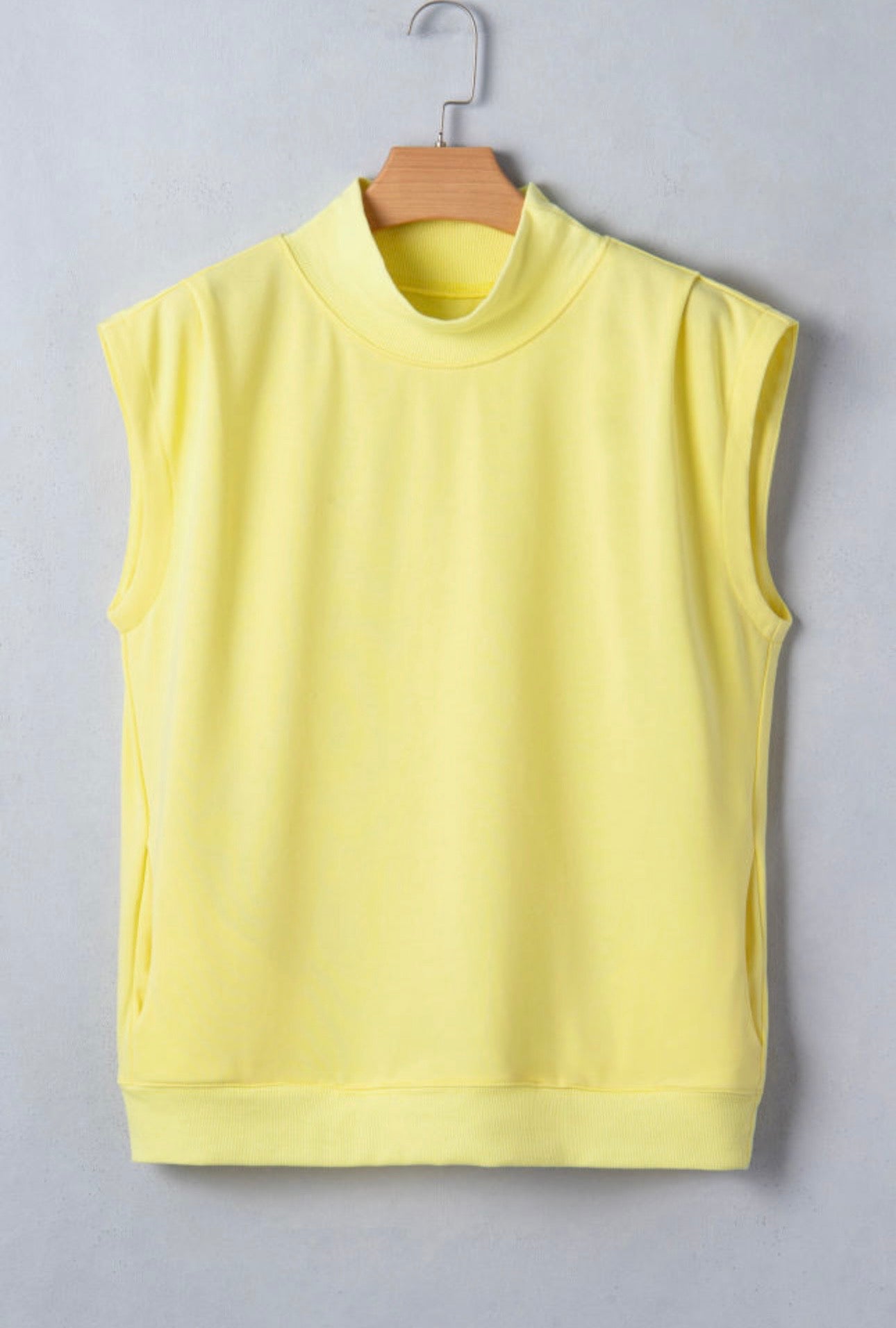 Cap Sleeve High Neck Top