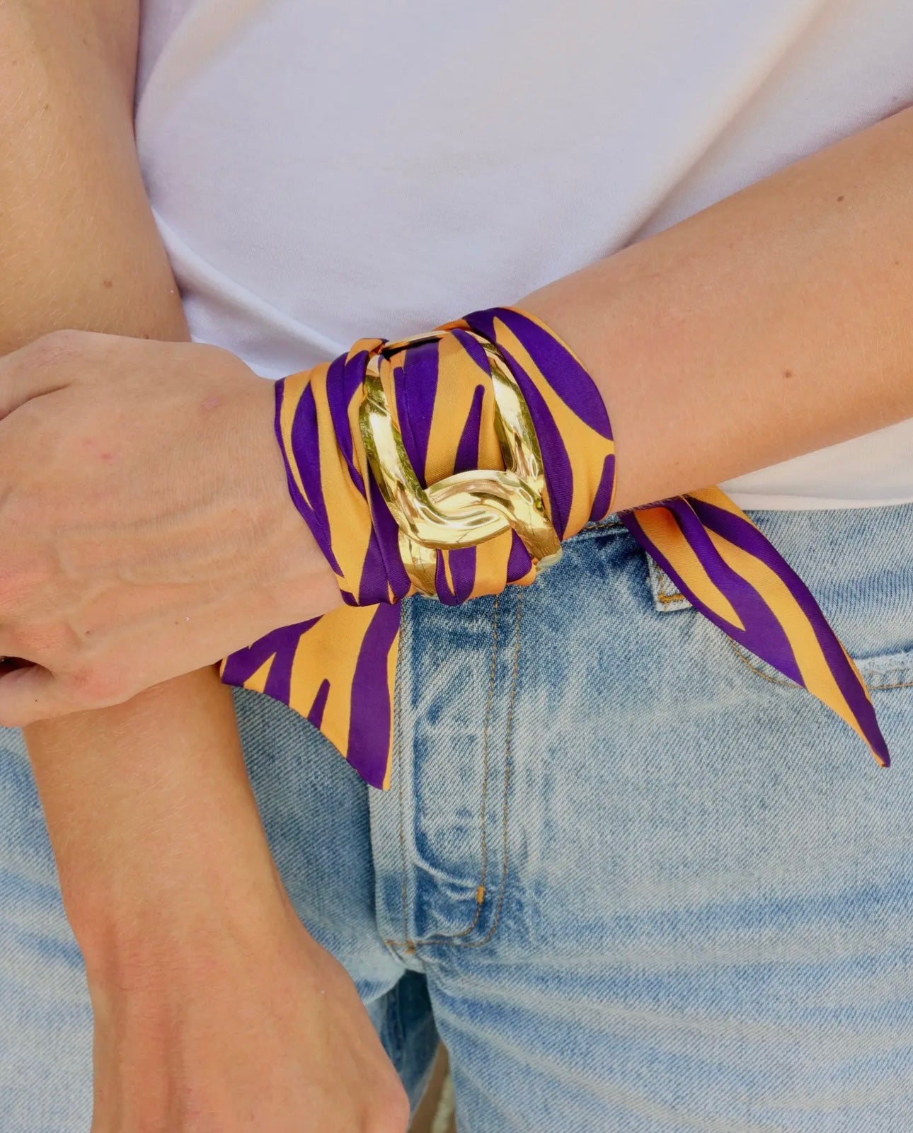 LSU Twilly Scarf Bracelet