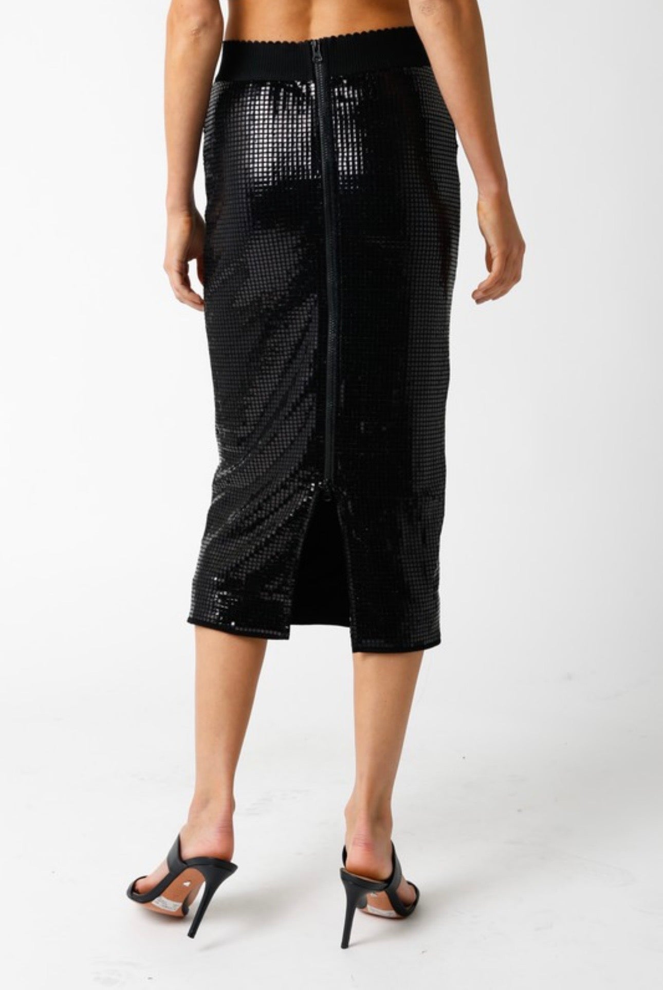 Sequin Midi Skirt
