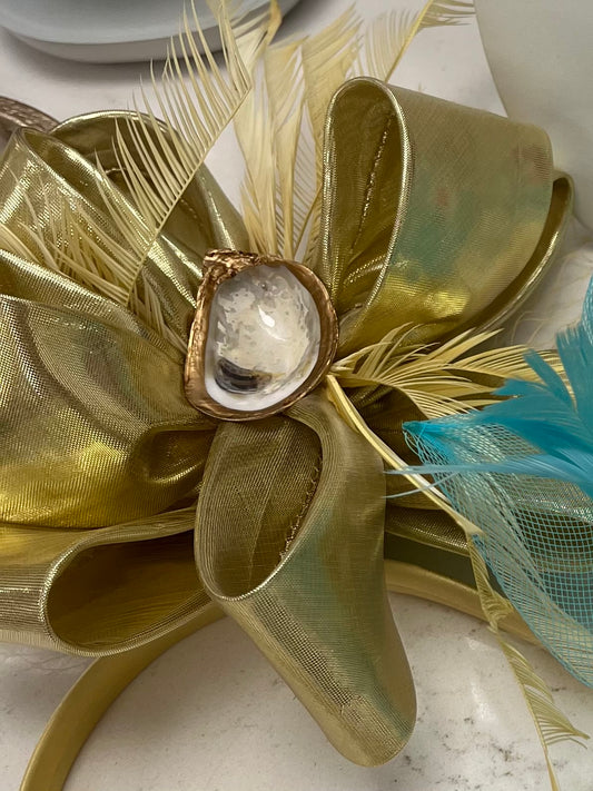 Gilded Oyster Fascinator