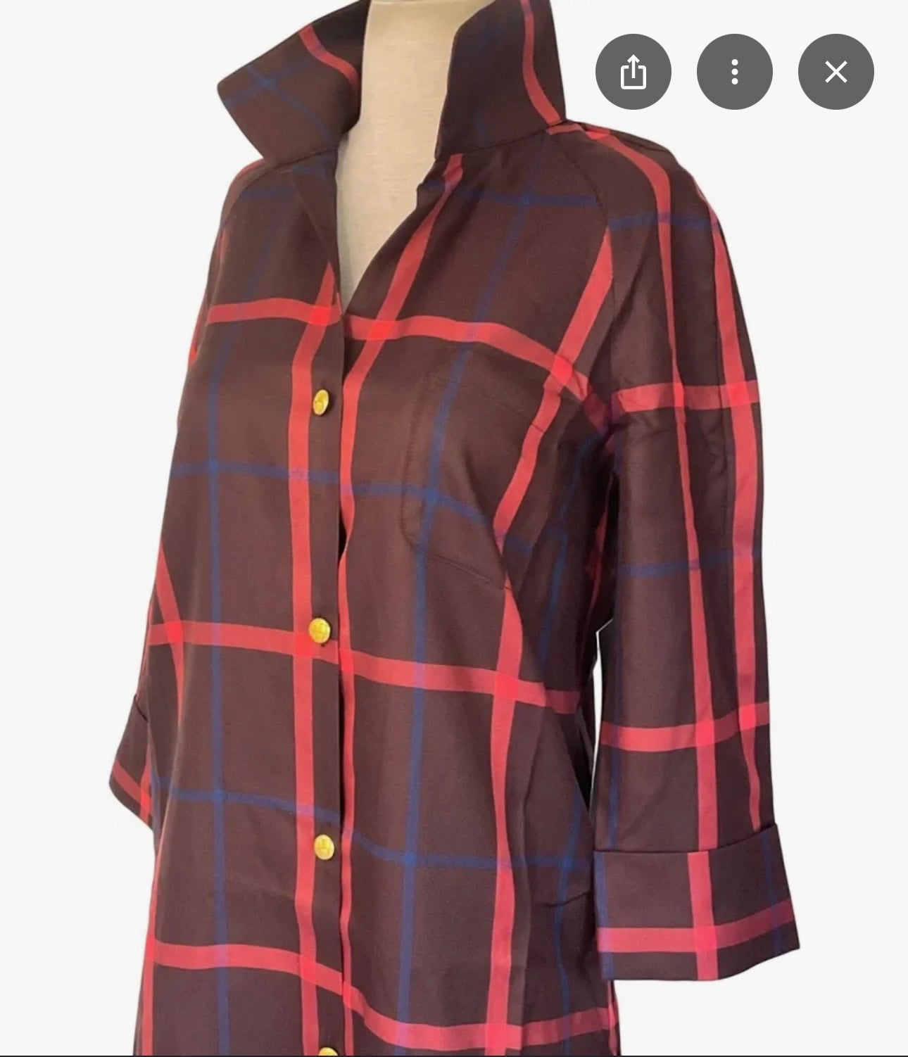 Tuckernuck Hickory Plaid House Dress-Size XS