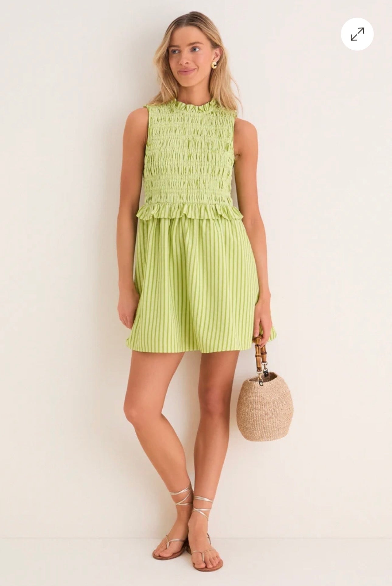 Tuckernuck Hyacinth House Margarita Stripe Seaton Dress-Size XXS