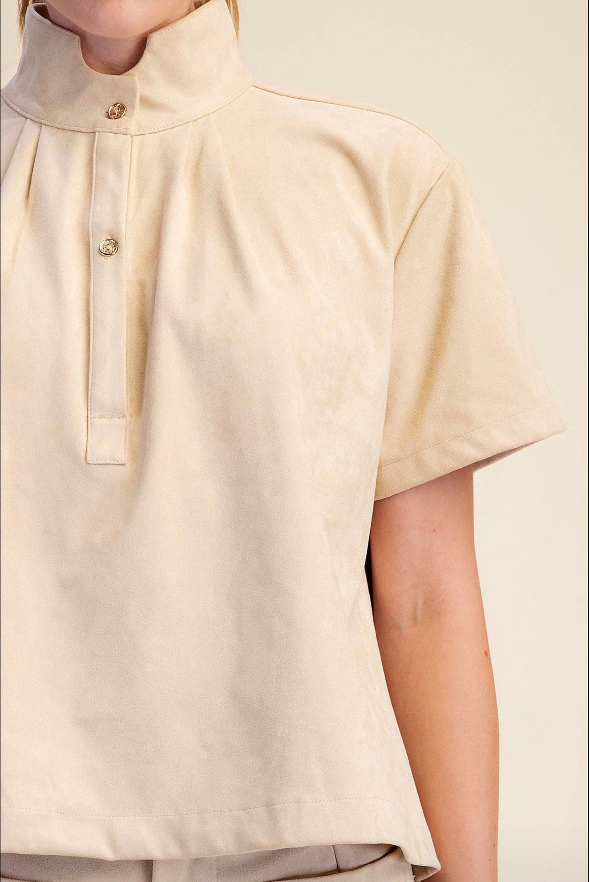 Suede-Look Soft Brush Stretchy Skort Set