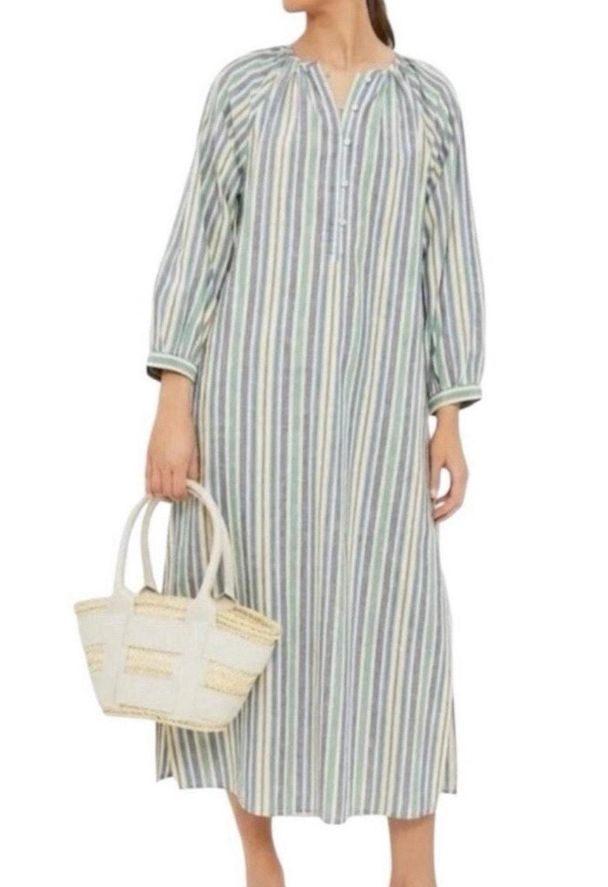 Tuckernuck Pomander Place Striped Heidi Maxi Dress-Size XS