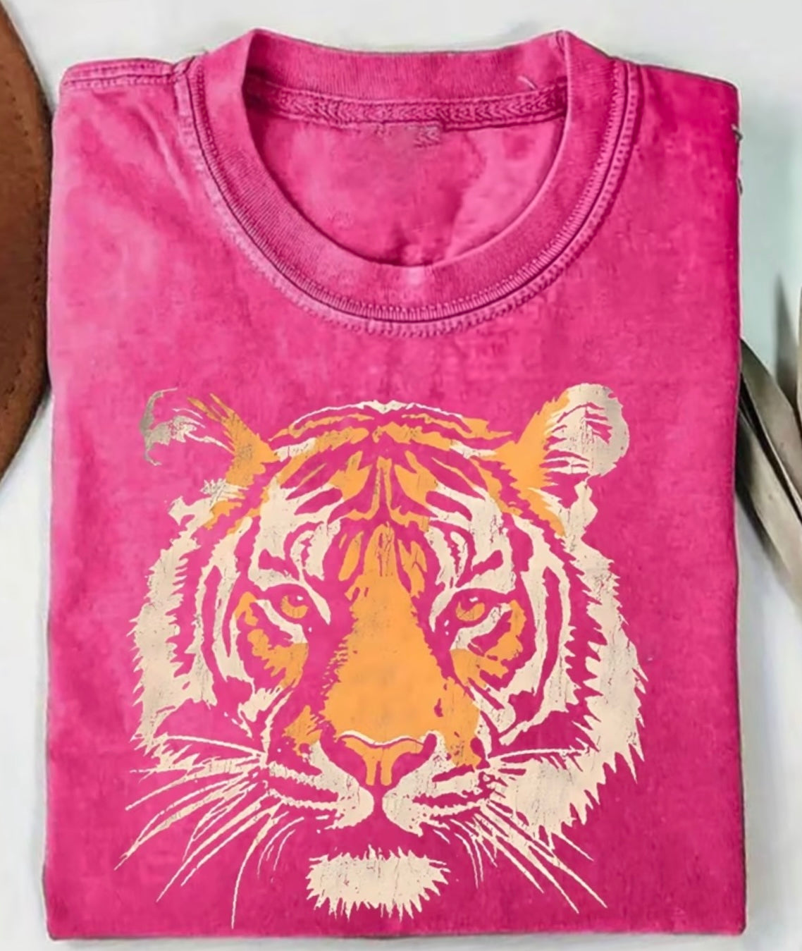 Pink LSU Tiger Tee