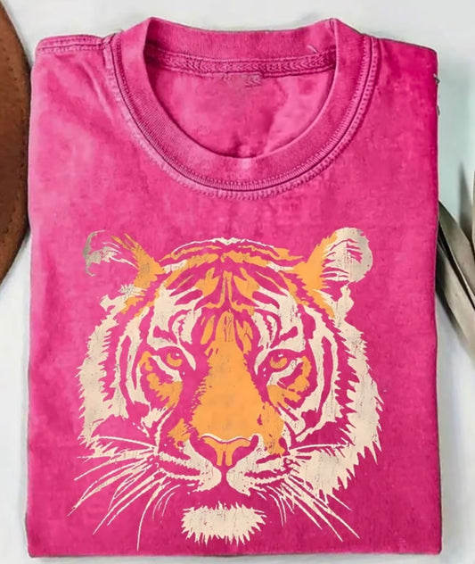 Pink LSU Tiger Tee