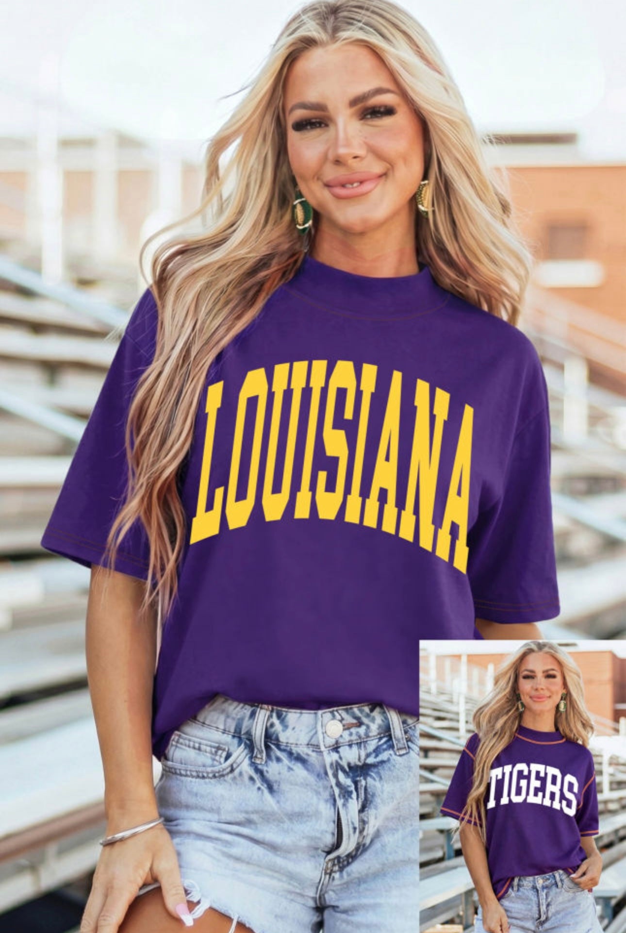 Louisiana/Tigers REVERSIBLE Top