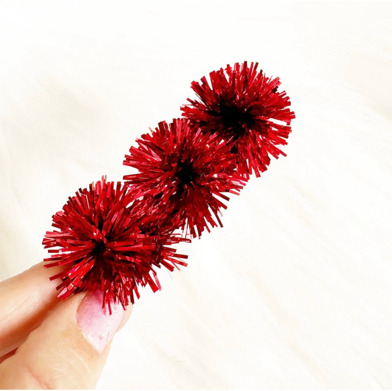 Sandy + Rizzo Party Pom Hair Clip