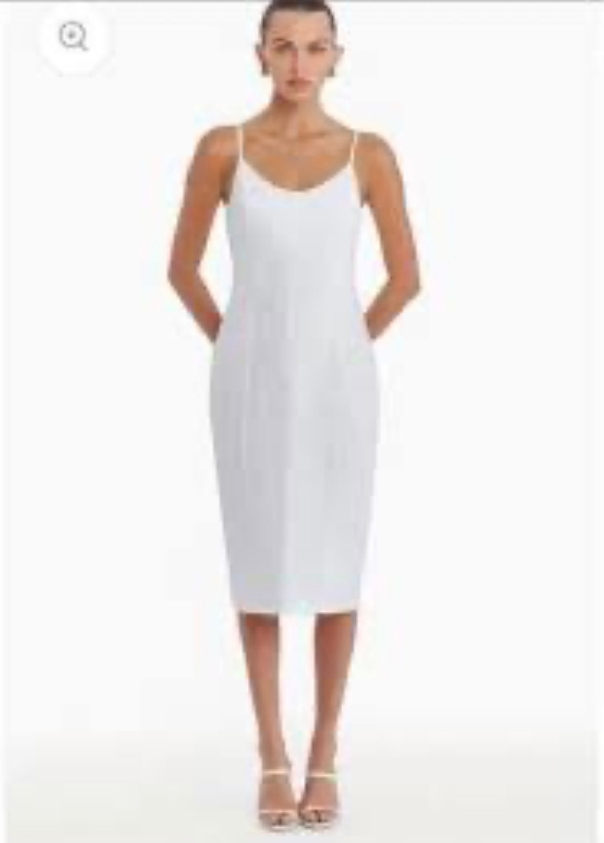 Amanda Uprichard White Delora Midi Dress-Size Small