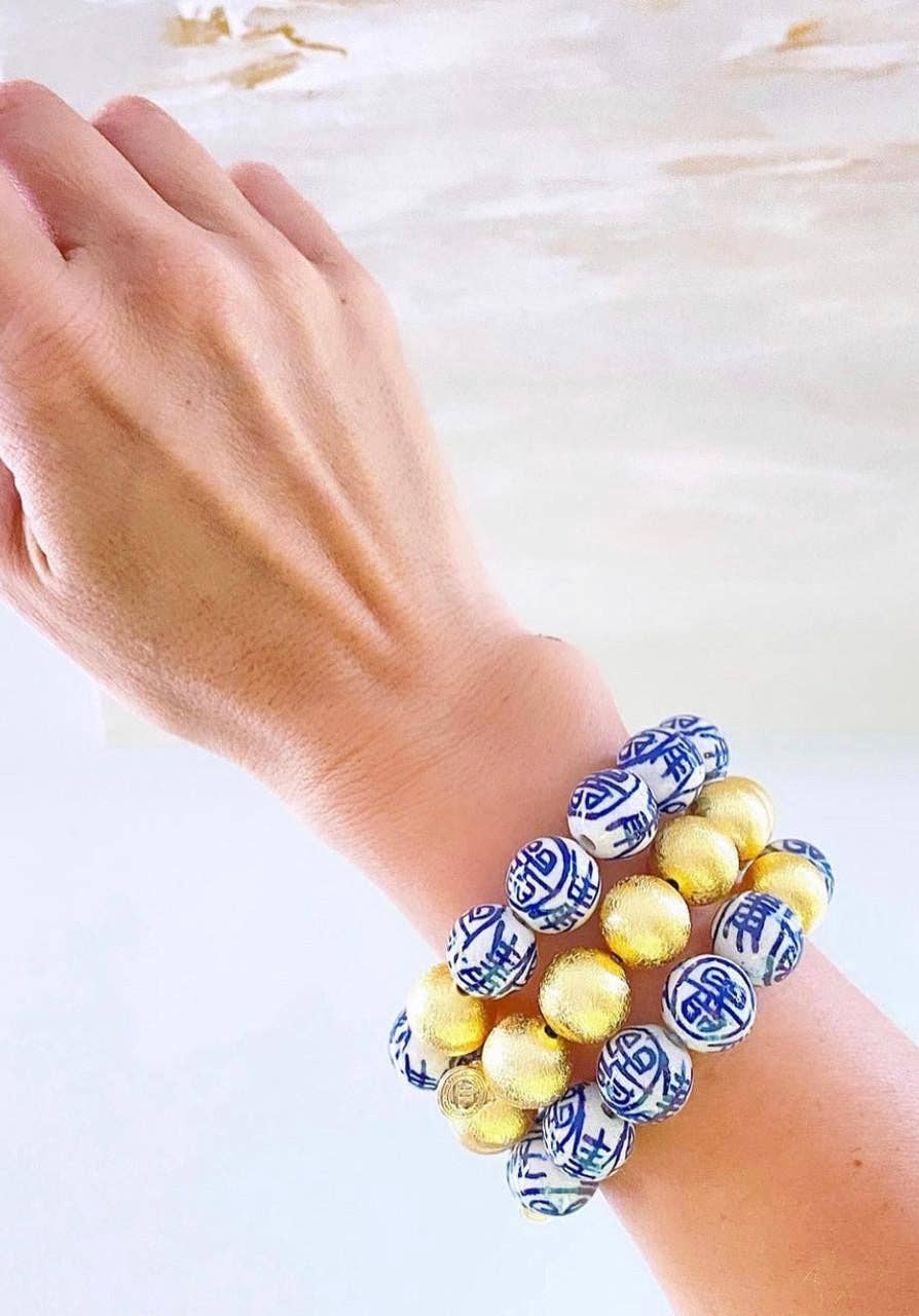 Chinoiserie Beaded Bracelet