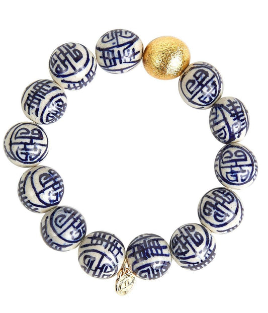 Chinoiserie Beaded Bracelet