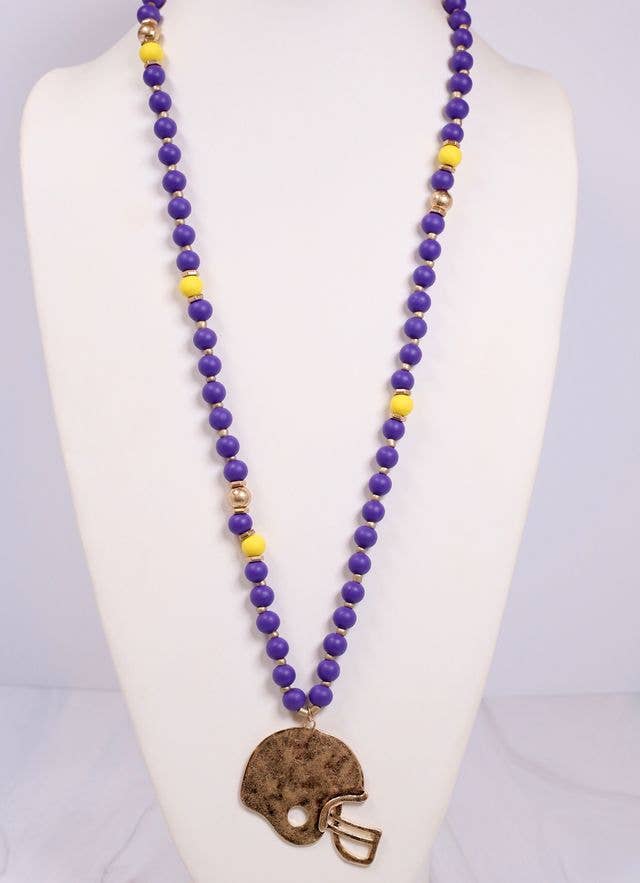 MacNeille Helmet LSU Necklace