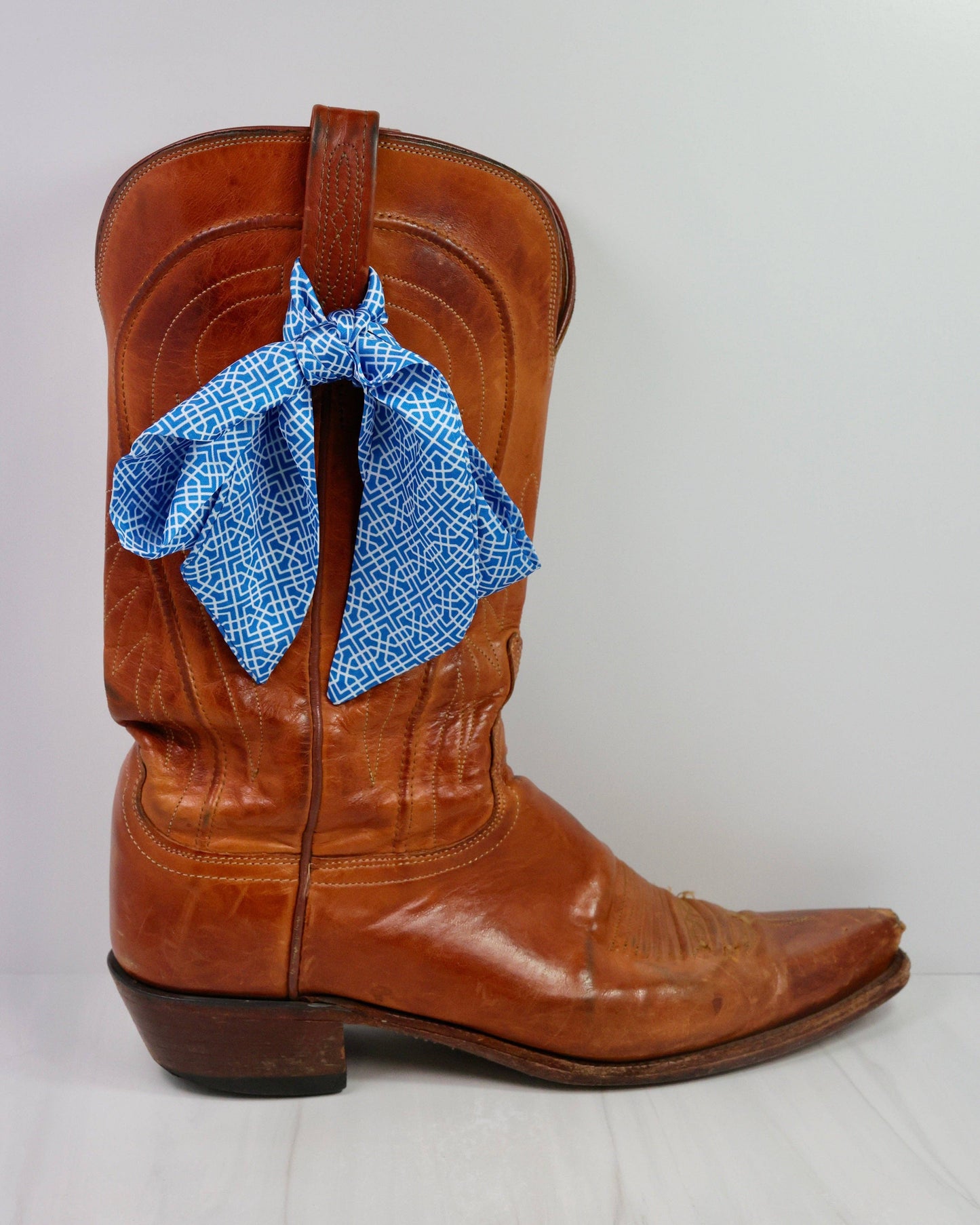 Serafina Scarf Blue/White