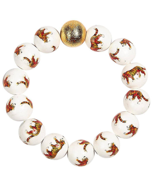 LSU Tiger Beaded Gameday Bracelet
